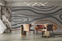 Modern contour line wall design
