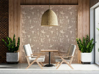 Interior featuring the playful Rustic Cowboy Dream Wallpaper.