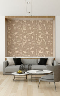 Cowboy boots and guns on Rustic Cowboy Dream Wallpaper.
