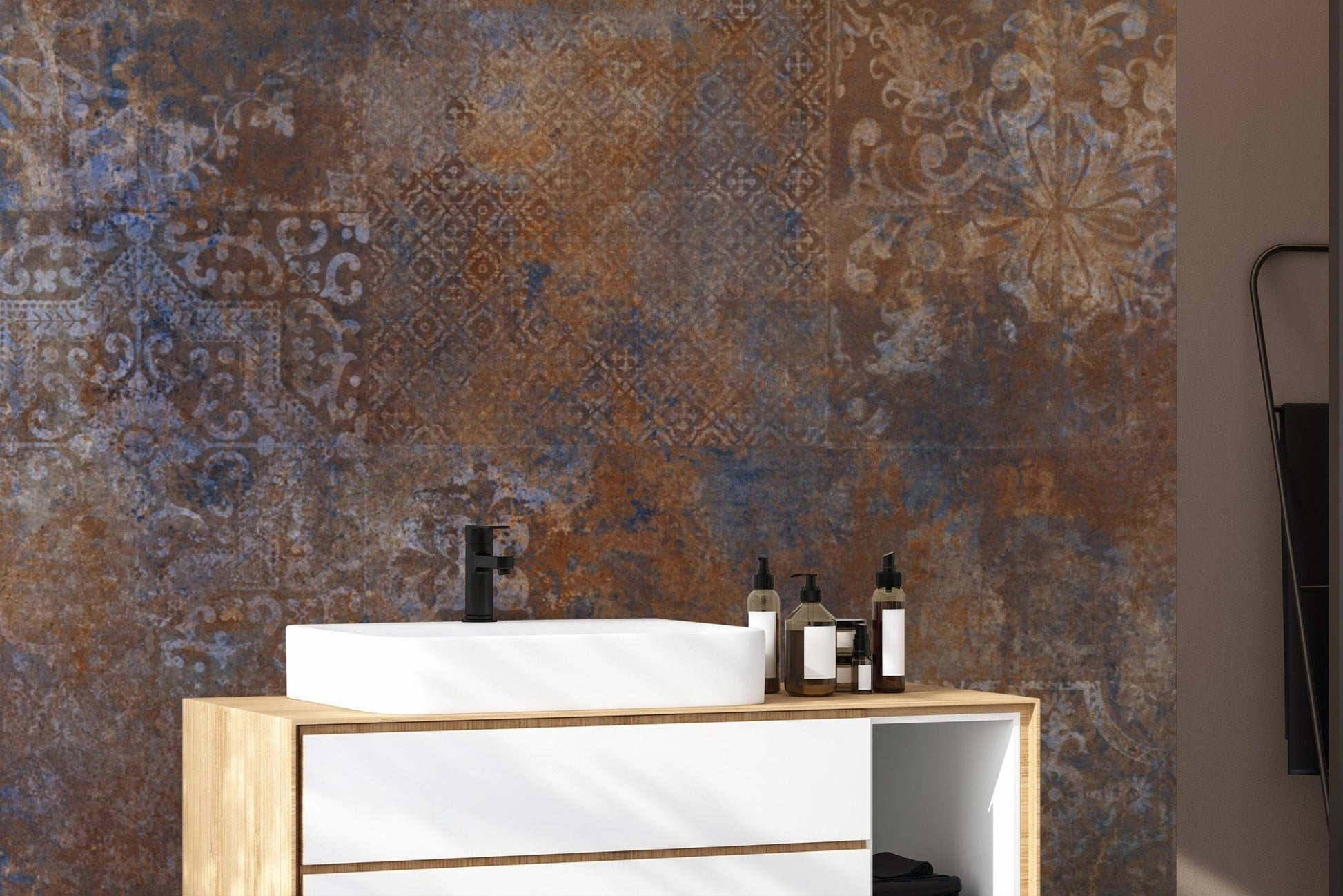 "Rustic vintage wallpaper with classic motifs" D241
