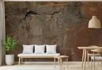 Detailed view of the layered natural shades in the Wall Mural.