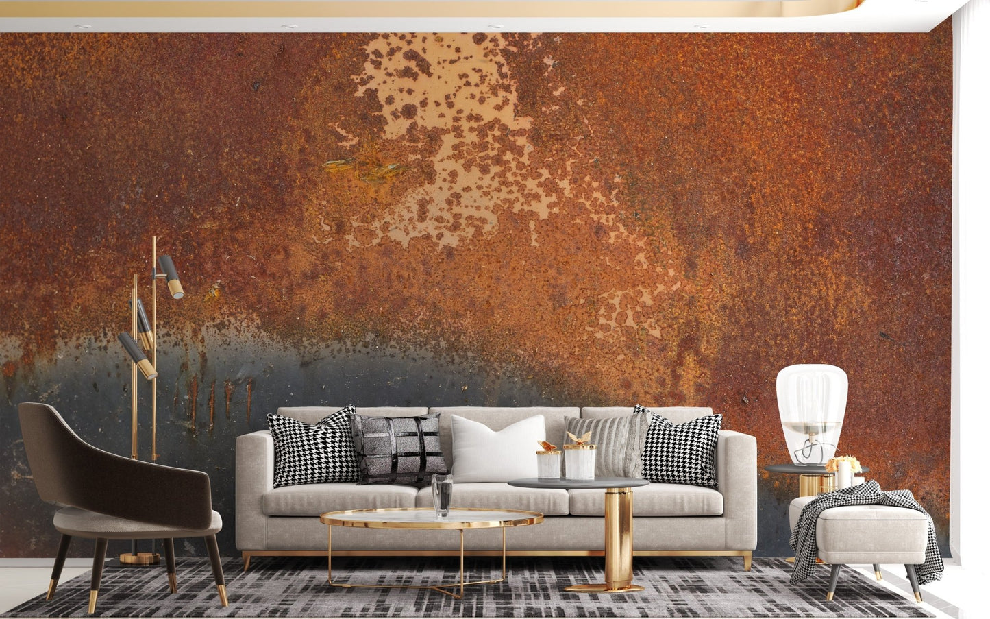 Rustic Effect Metal Mural - Giffywalls, A125