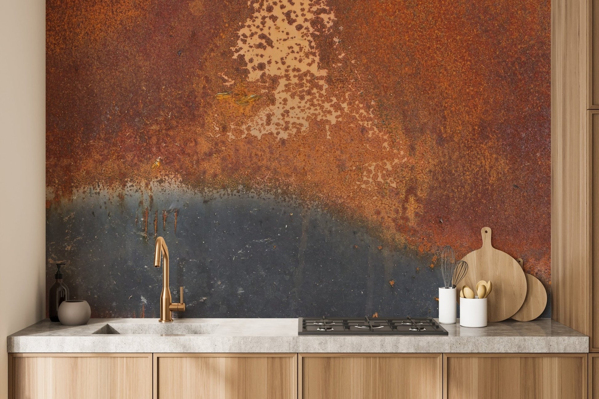 Rustic Effect Metal Mural - Giffywalls, A125