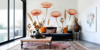 Rustic Floral Haven Wall Mural