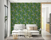 Elegant dark green wallpaper
