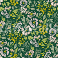 Rich botanical wallpaper mural

