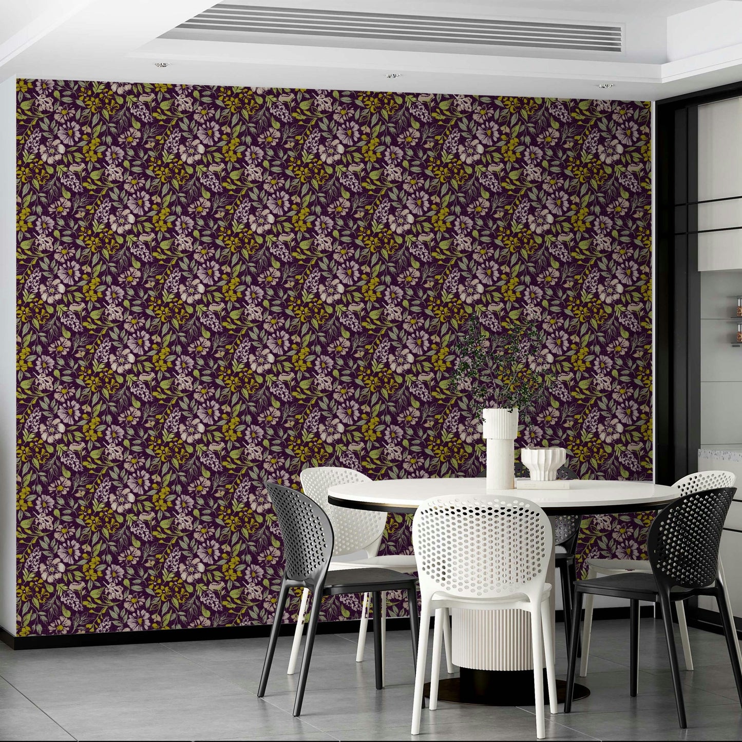 Eclectic style wallpaper mural
