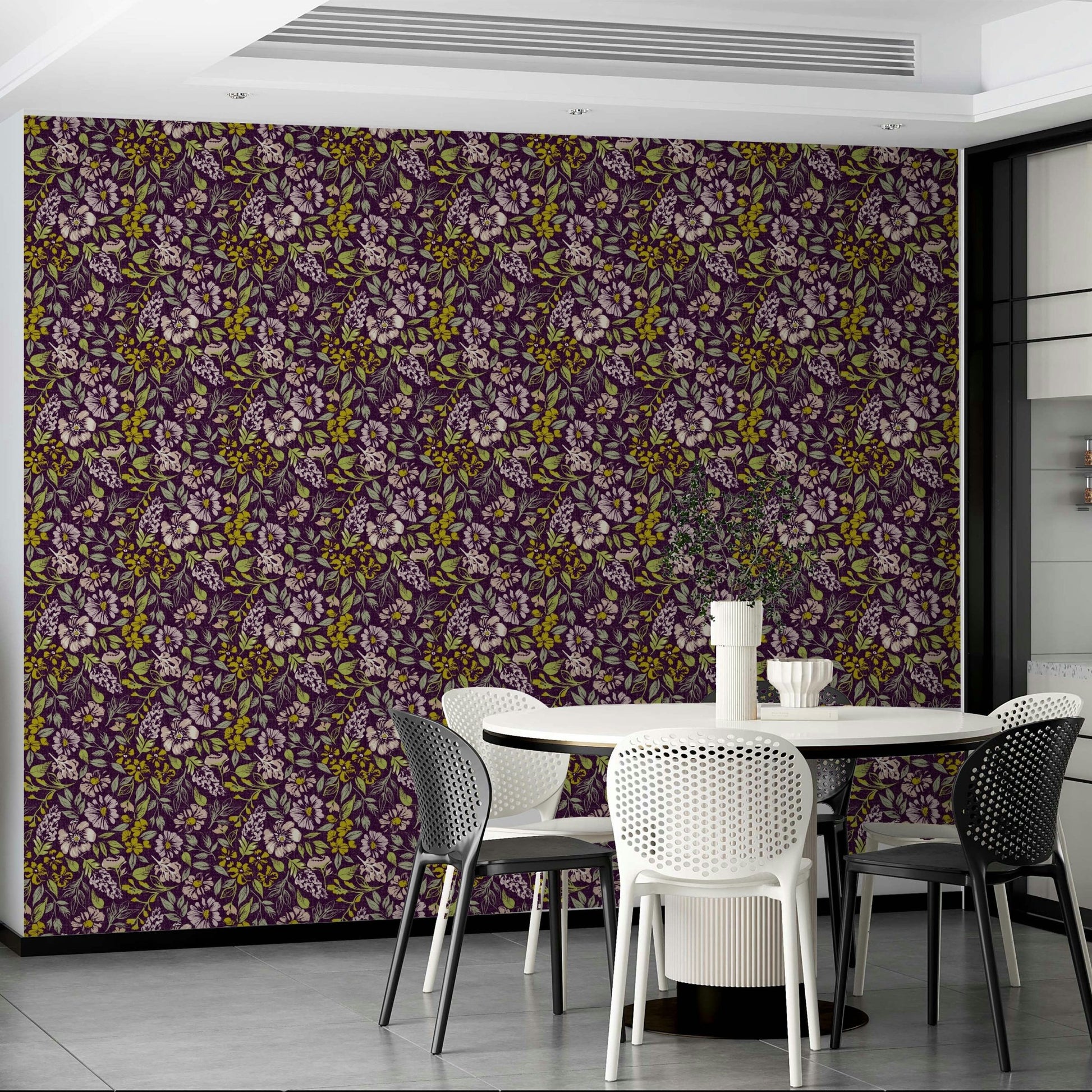 Eclectic style wallpaper mural
