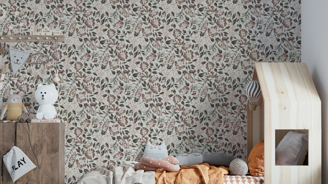 Durable rustic wall mural
