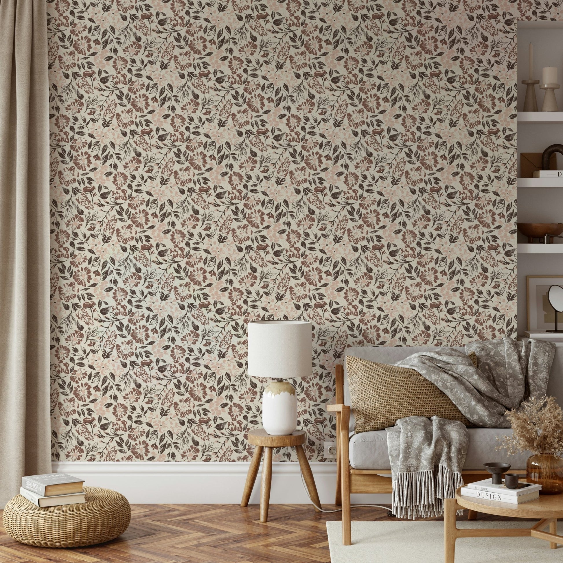 Elegant flower wallpaper for walls
