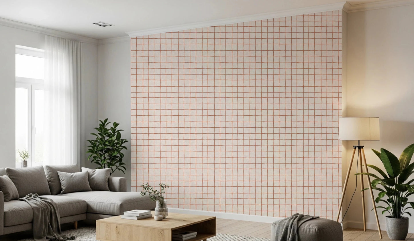 Rustic Grid Design  Wallpaper⁠