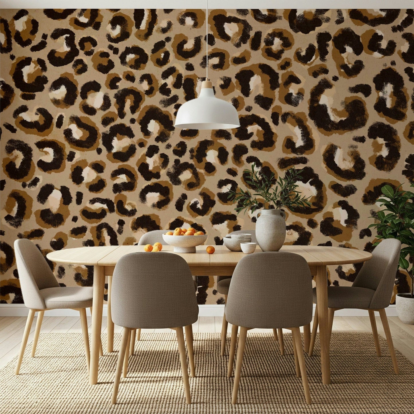 Rustic Leopard Wall Mural -2384305