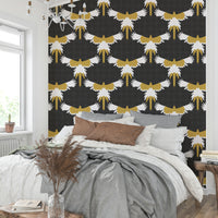 Textured charcoal wallpaper
