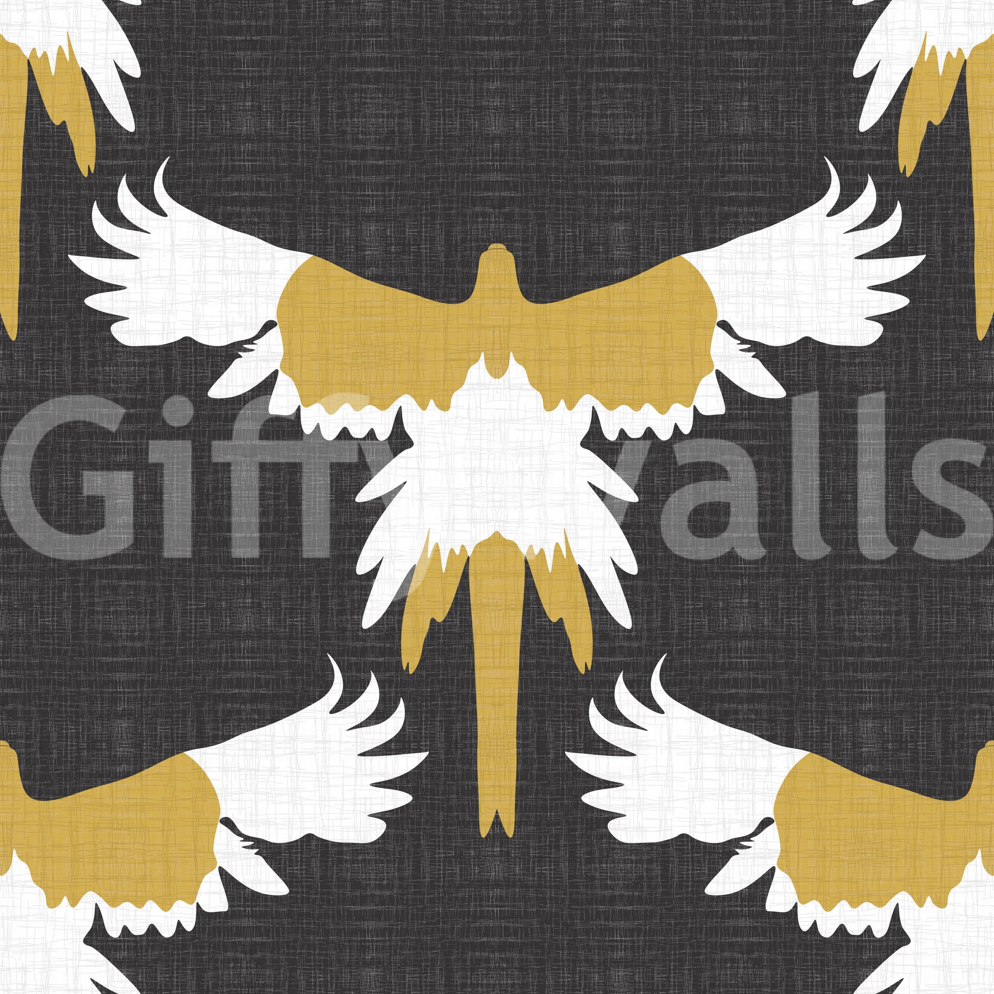 Artistic macaw wall mural
