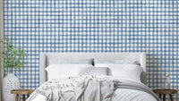 Watercolor checkered wallpaper with subtle texture
