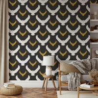 Rustic linen texture wallpaper
