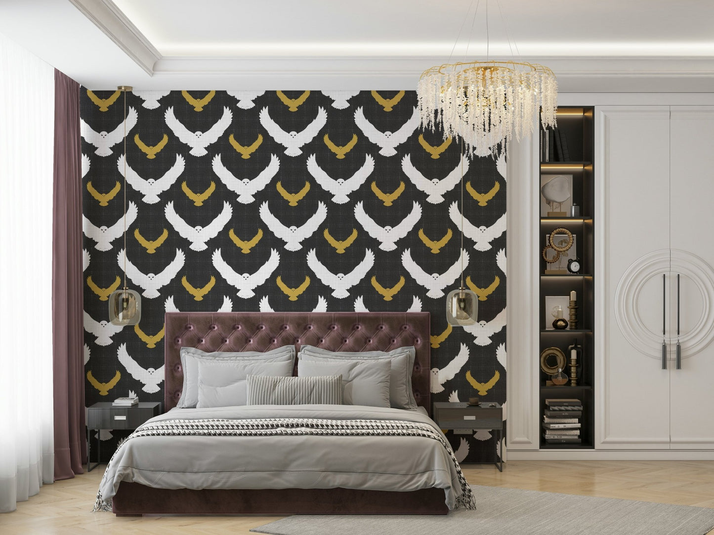 Durable rustic wall mural
