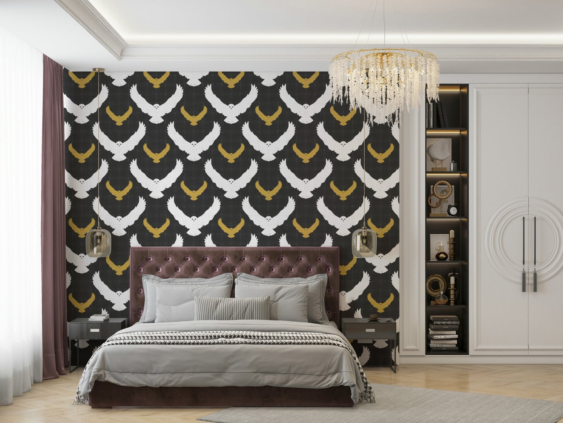 Durable rustic wall mural
