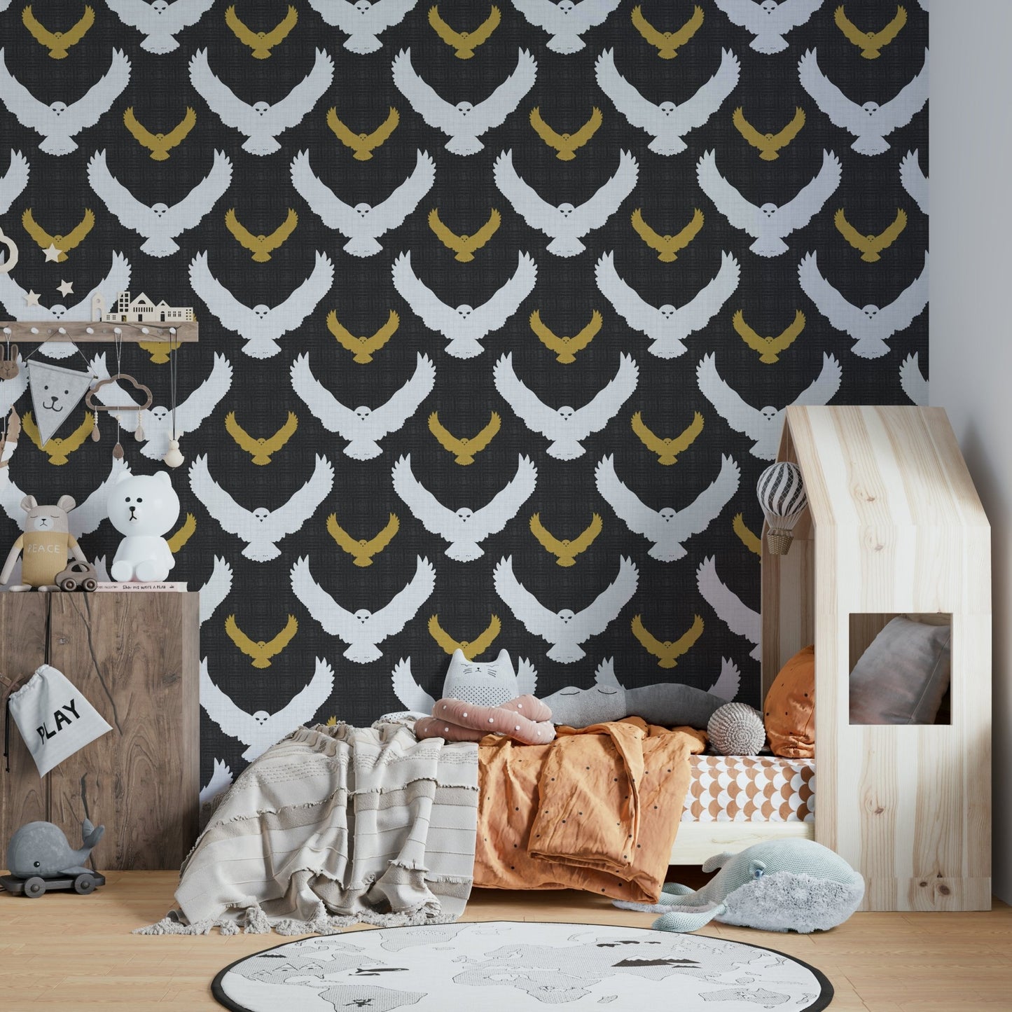 Bold nature-inspired wallpaper
