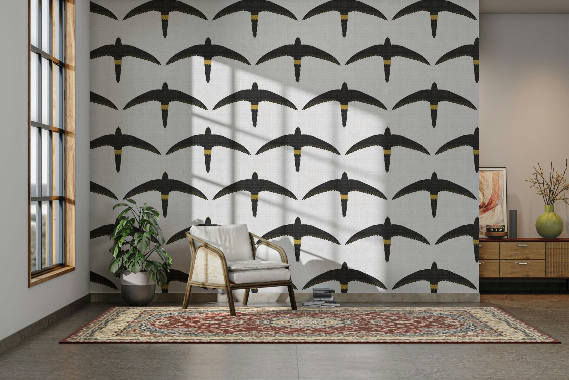 Modern coastal wallpaper
