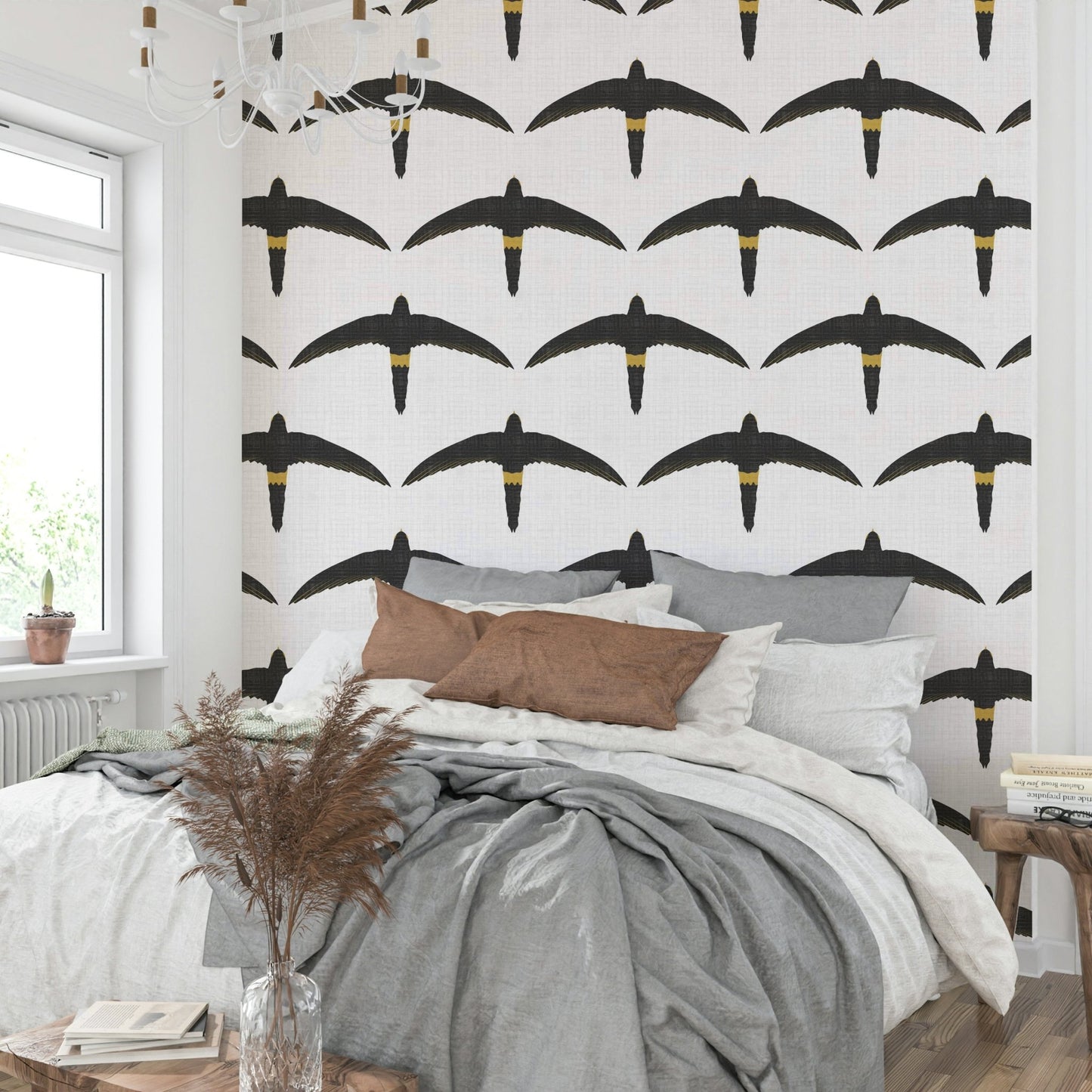 Nature-inspired wall mural
