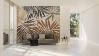 Rustic Palm Wall Mural - Giffywalls