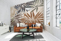 Rustic Palm Wall Mural - Giffywalls