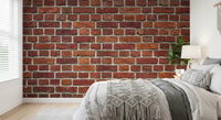 Rustic brick effect shown in Rustic Red Brick Texture Wall Mural