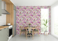 Cottage-style rose wallpaper with natural hues, GD943