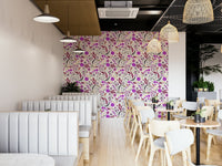 Romantic botanical wallpaper with garden roses, GD943