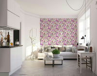 Rustic floral wallpaper for cozy bedroom décor, GD943