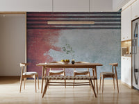Office space with dark grey Rustic Rouge Concrete Wall Mural