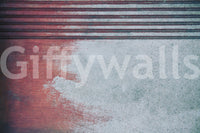 Minimalist entryway Rustic Rouge Concrete Wall Mural