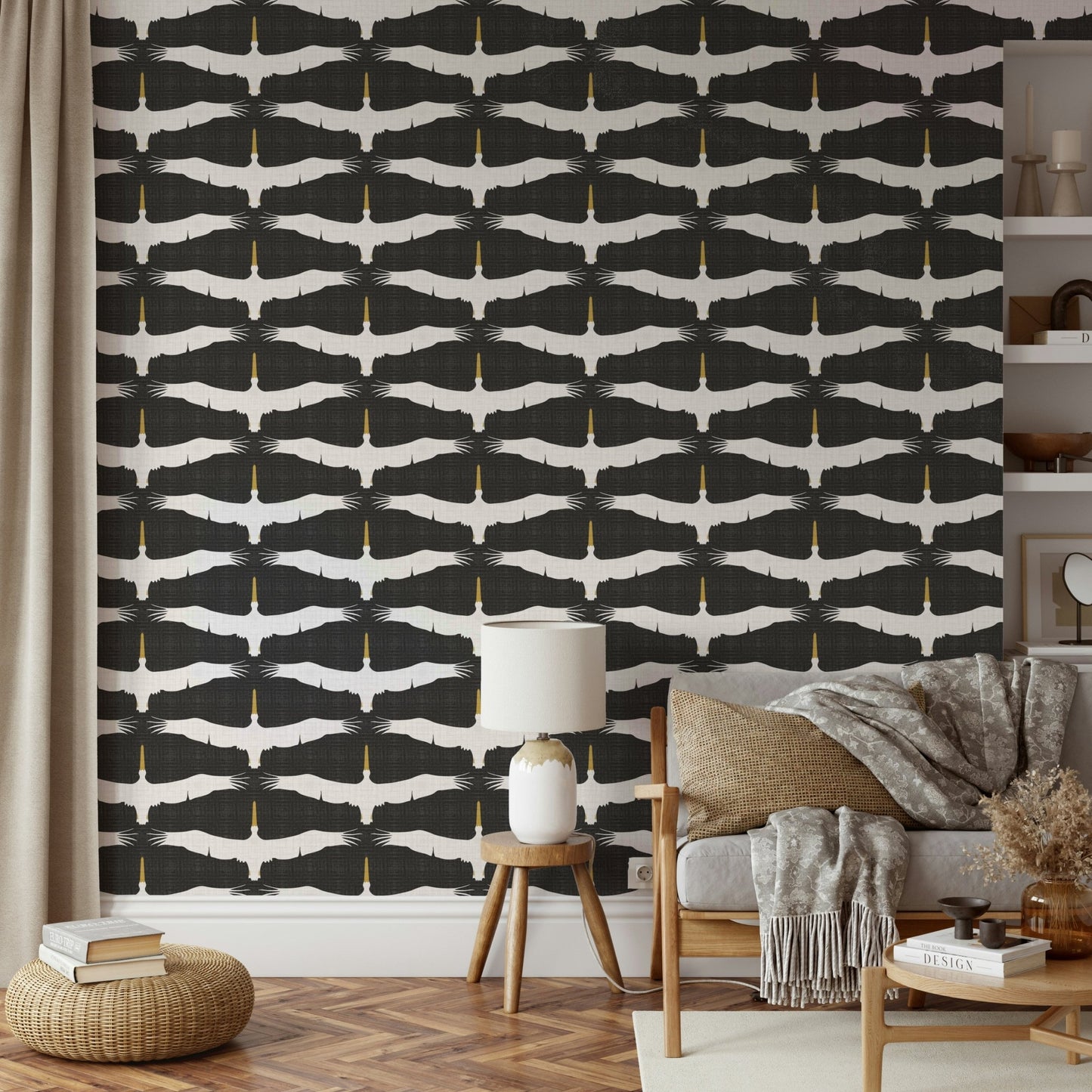 Coastal rustic wallpaper mural
