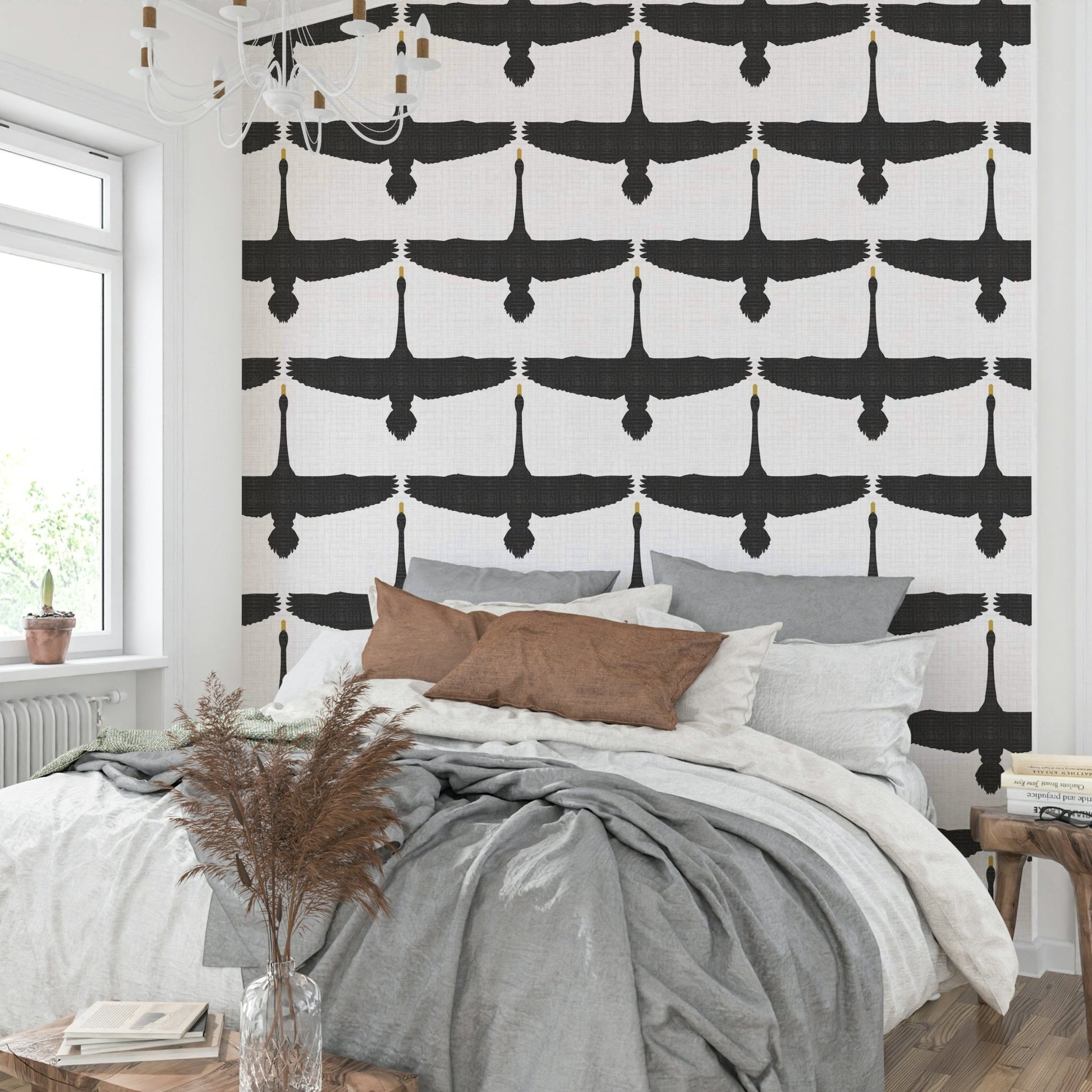 Modern rustic wall mural
