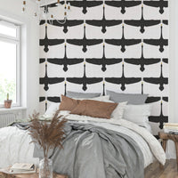 Modern rustic wall mural
