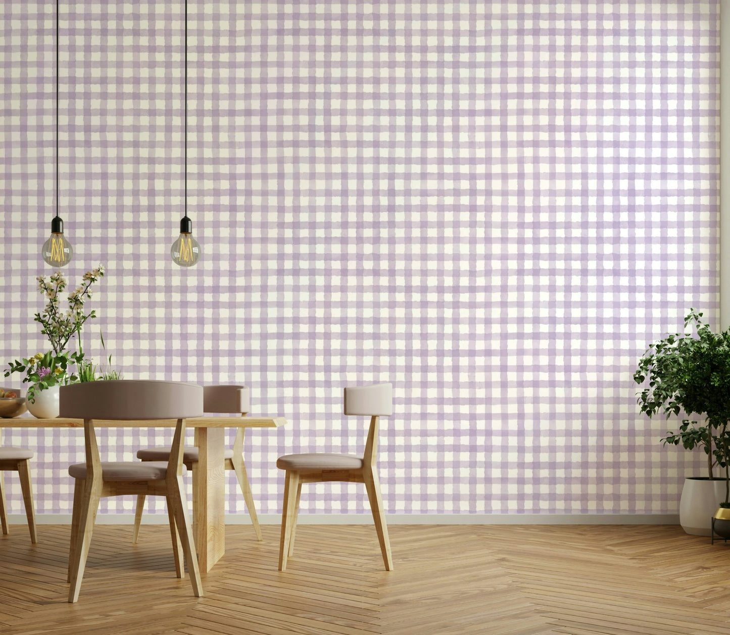 Watercolor checkered wallpaper with subtle texture

