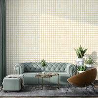Farmhouse-style checkered wallpaper for walls
