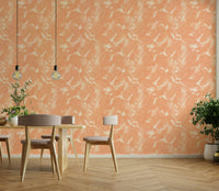 Wallpaper mural with abstract brush strokes

