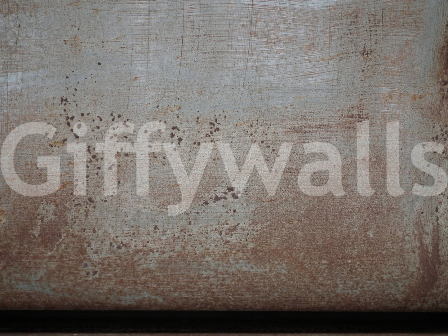 Heavy-duty metal effect peel and stick wallpaper, true Rusty Metal.