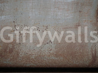 Heavy-duty metal effect peel and stick wallpaper, true Rusty Metal.