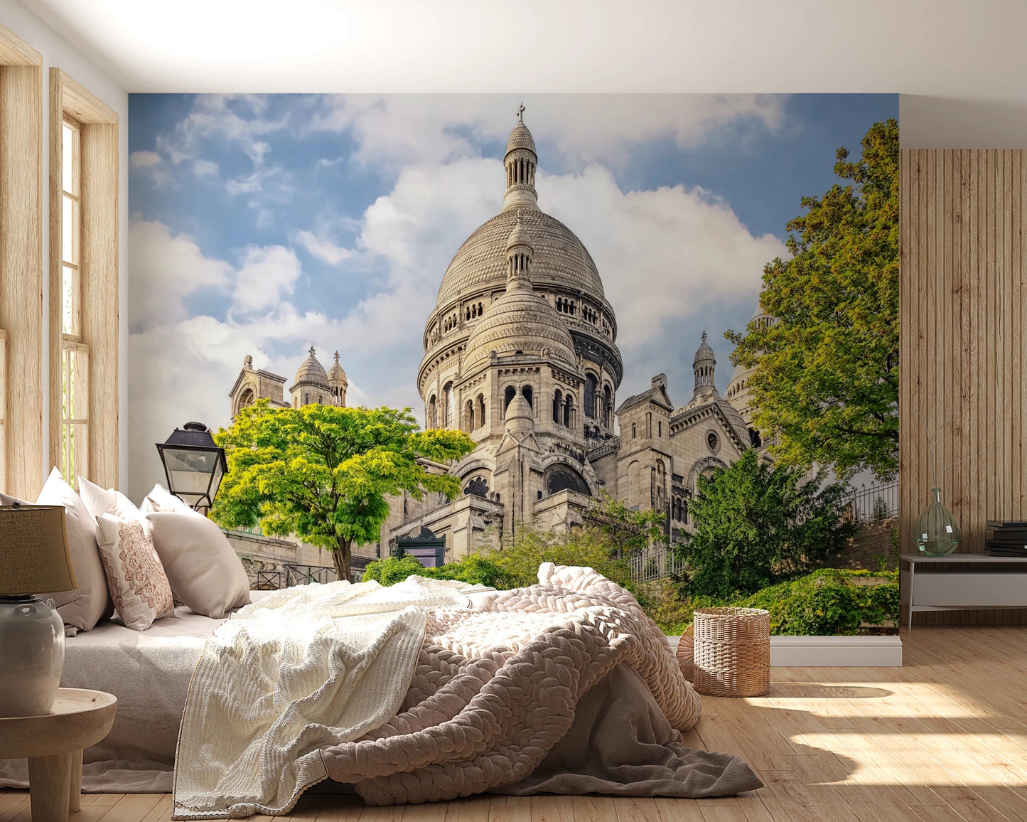 Travel-inspired Sacred Heart Majesty wall mural with elegant domed structure