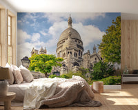 Travel-inspired Sacred Heart Majesty wall mural with elegant domed structure