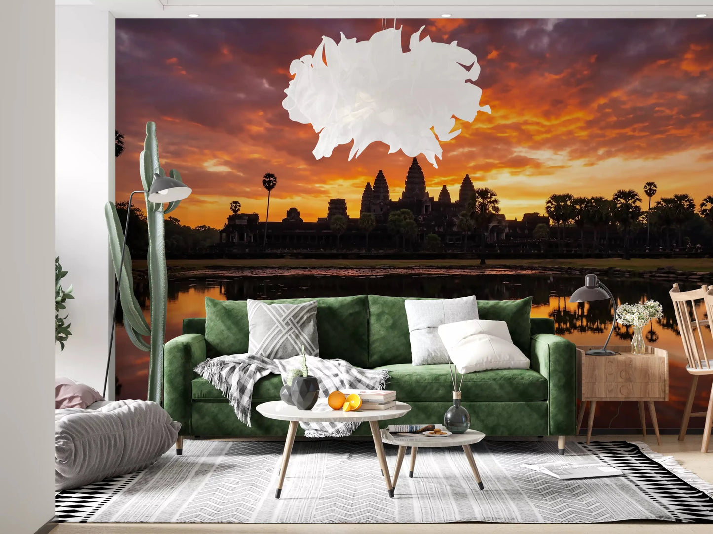 Reflection landscape Wall Mural with Sacred Glow themeGD9201