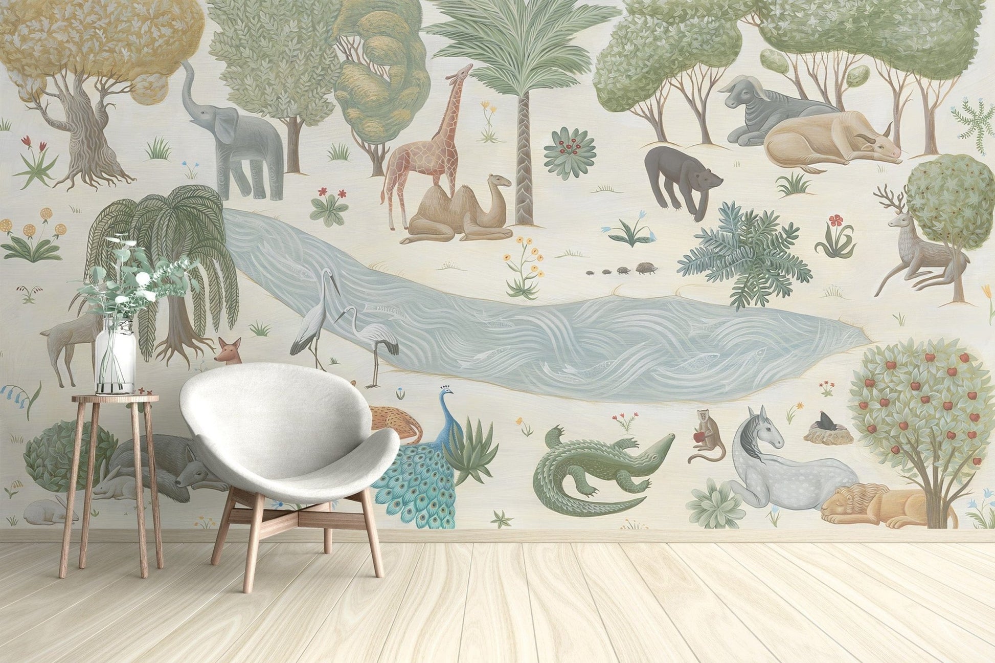 Safari Whispers Wall Mural - Giffywalls