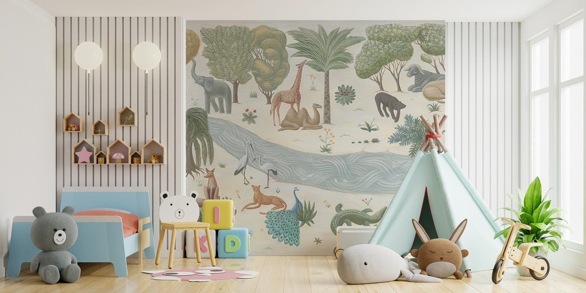 Safari Whispers Wall Mural - Giffywalls