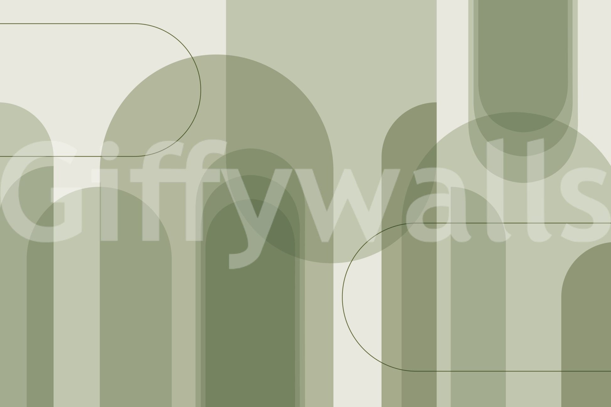 Wall mural with subtle structure and flow
