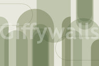 Wall mural with subtle structure and flow
