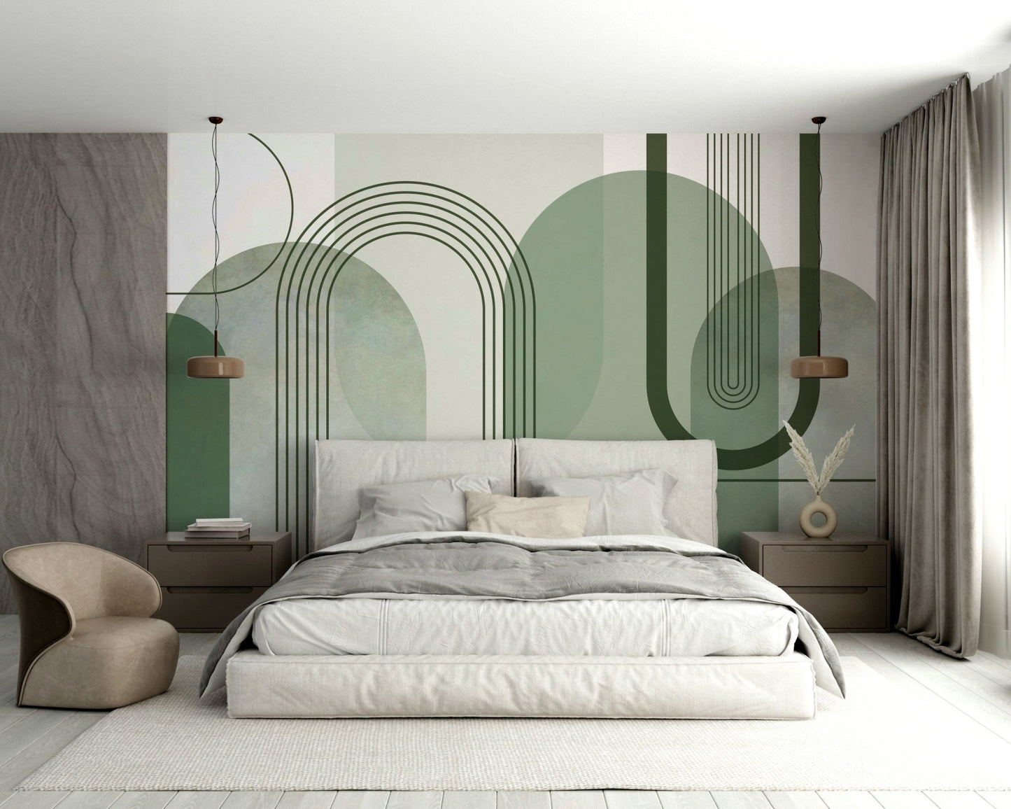 Durable and easy to install wallpaper mural

