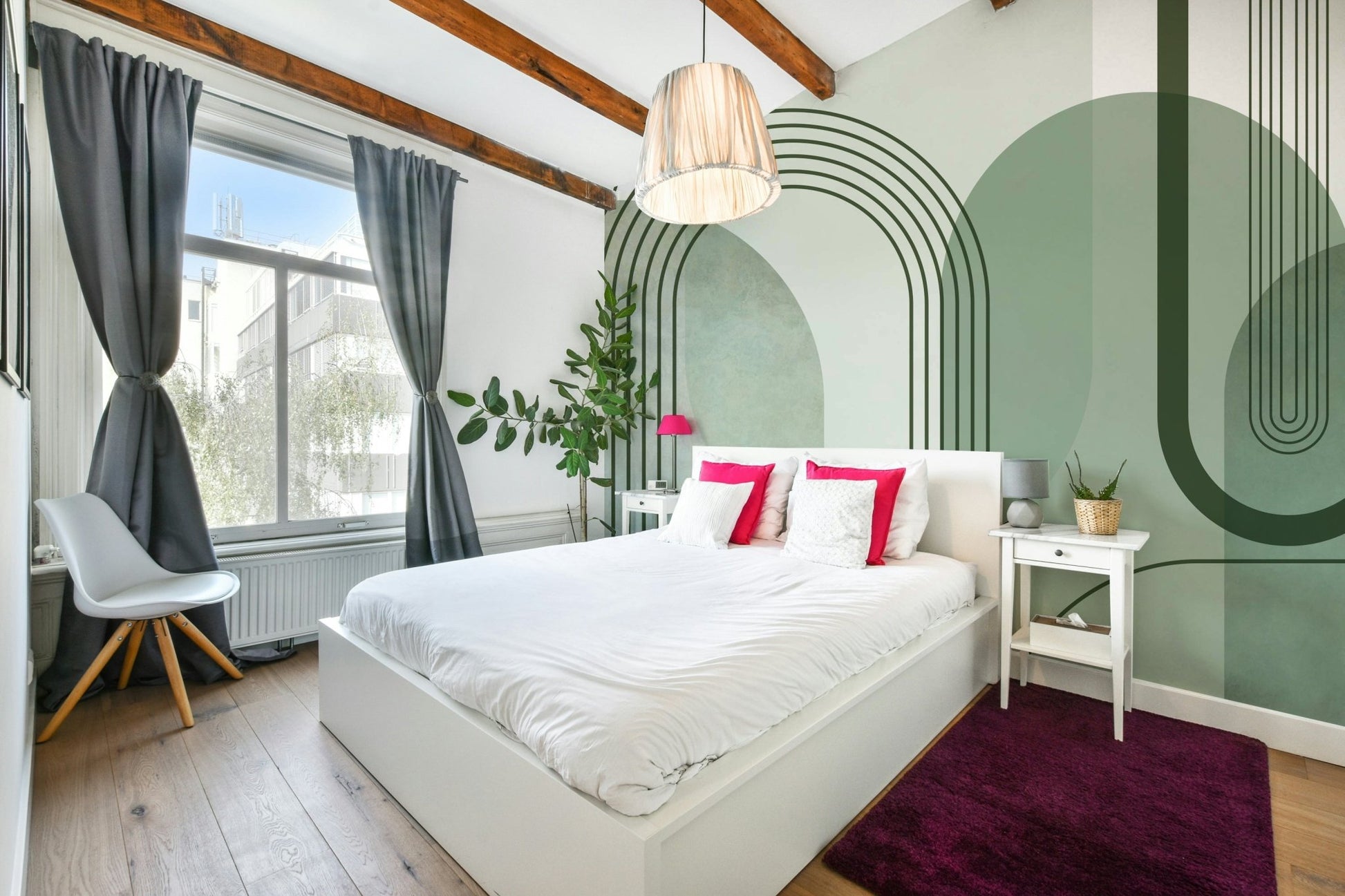 Elegant arch pattern wallpaper texture

